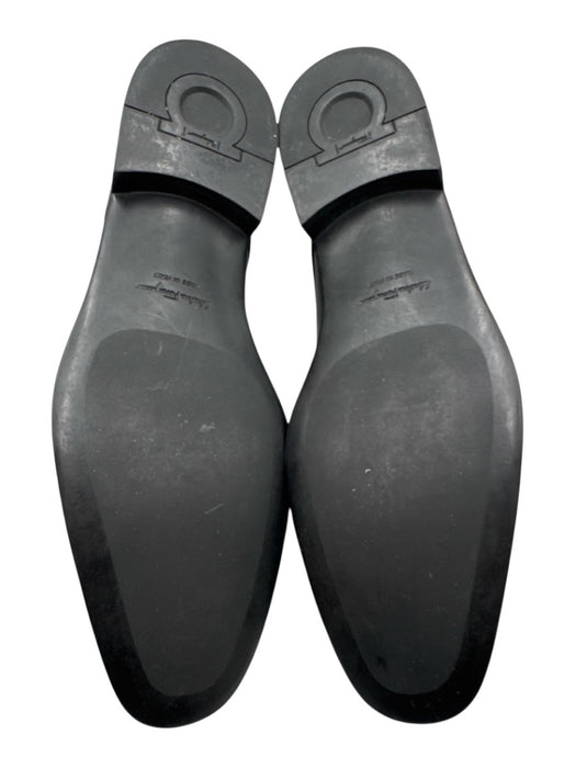 Ferragamo Shoe Size 9 Black Leather Solid Dress Men's Shoes Black / 9