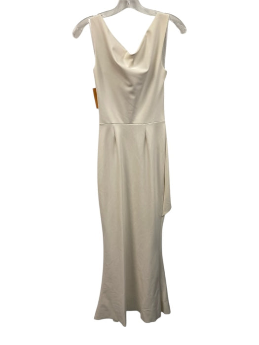 La Petite Robe Chiara Boni Size 44 Cream White Polyamide Blend Boat Neck Gown Cream White / 44