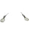 Worthmore Silver & Clear 925 Sterling Silver Faux Stone Fish Hook Back Earrings Silver & Clear