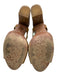 Unity In Diversity Shoe Size 39 Yellow & Brown Leather & Cork Wood Pumps Yellow & Brown / 39
