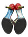 Stellablu Shoe Size 8 Black & Multi Floral Open Toe Stiletto Pumps Black & Multi / 8