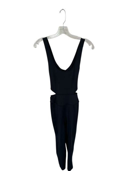 FP Movement Size M Black Spandex Side Cut Out crisscross back Athletic Jumpsuit Black / M