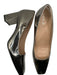 INEZ Shoe Size 10 Silver Chrome Square Toe Block Heel Shoes Silver / 10