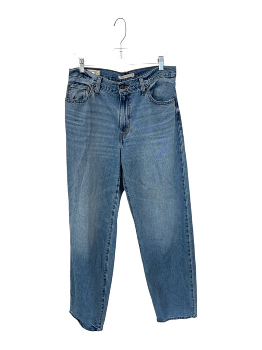 Levi's Size 29 Med Light Wash Cotton High Waist Wide Leg Jeans Med Light Wash / 29
