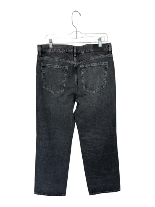 EB Denim Size 29 Charcoal Cotton High Waist Button Fly Wide Leg Jeans Charcoal / 29