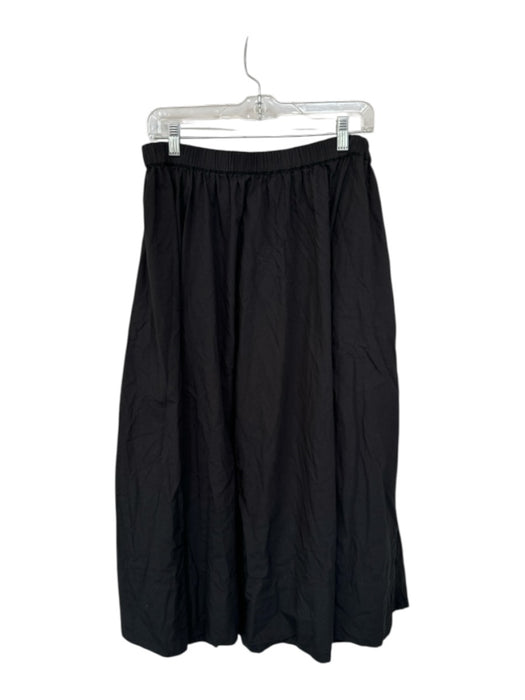 Free People Size S Black Cotton Elastic Waist Maxi Skirt Black / S