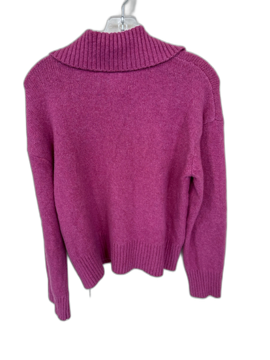 Free People Size XS Purple Cotton Blend Collar Knit Buttons Sweater Purple / XS