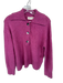 Free People Size XS Purple Cotton Blend Collar Knit Buttons Sweater Purple / XS