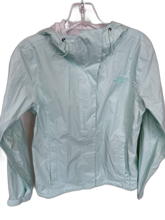 The North Face Mint Nylon Hood Full ZIp Athletic Raincoat Mint / S