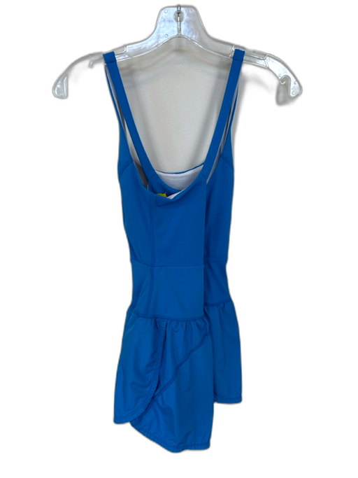 FP Movement Size S Electric Blue Cross Back Key Hole Back Zip Athletic Romper Electric Blue / S