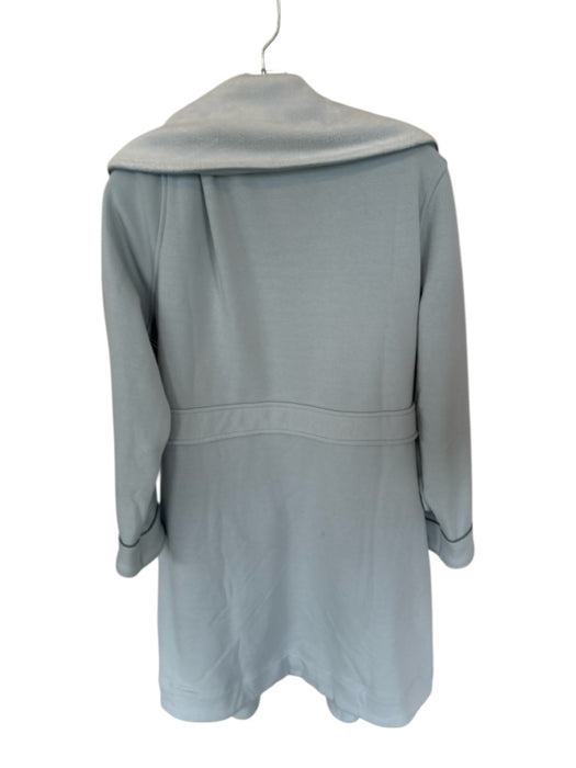 Lake Size L Pale Blue Cotton & Elastane Tie Waist lined Below Knee Robe Pale Blue / L