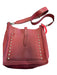 Rebecca Minkoff Merlot Leather Silver Hardware Front Pocket Shoulder Strap Bag Merlot / M