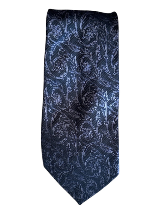Dolce & Gabbana Purple & Black Silk All Over Print Men's Tie Purple & Black