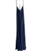 Open Edit Size M Navy Blue Polyester & Viscose Satin Adjustable Straps Dress Navy Blue / M