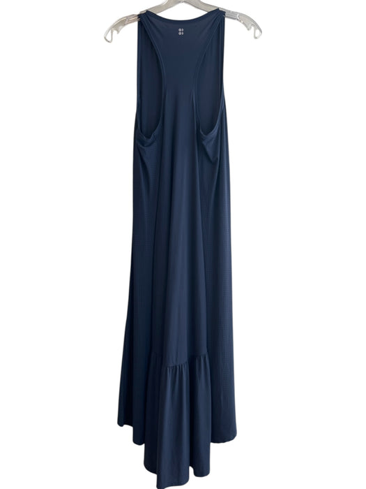 Sweaty Betty Size Small Navy Elastane Round Neck Sleeveless High Low Maxi Dress Navy / Small