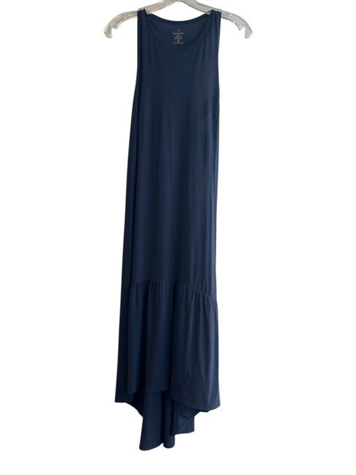 Sweaty Betty Size Small Navy Elastane Round Neck Sleeveless High Low Maxi Dress Navy / Small