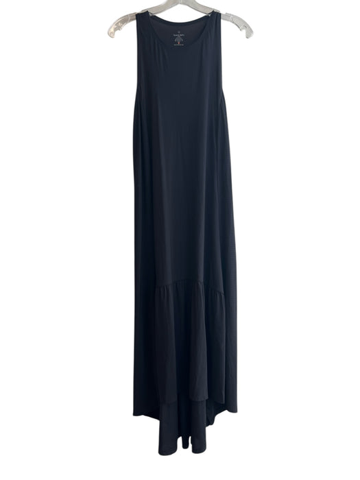Sweaty Betty Size Small Black Elastane Round Neck Sleeveless High Low Maxi Dress Black / Small