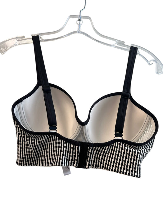 Prima Donna Size Est M Black & White Polyamide Checked Adjustable Strap Bra Black & White / Est M