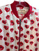 Alice & Olivia Size S/P Red, Pink & White Silk Lips Front Zip Bomber Jacket Red, Pink & White / S/P