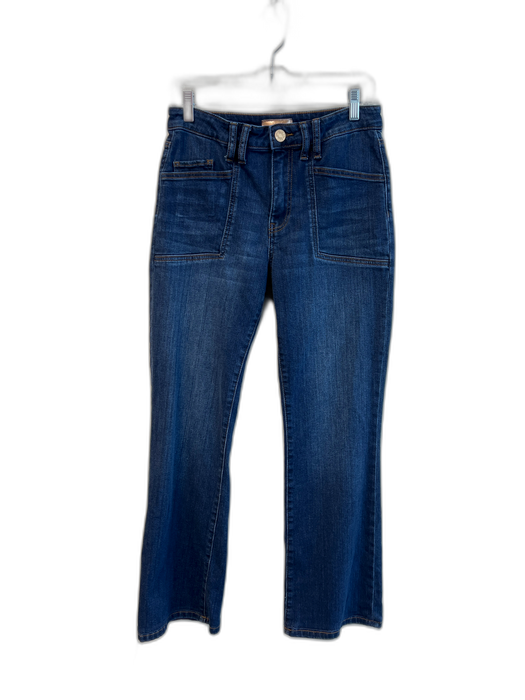 KUT Size 2 Dark Wash Cotton Denim High Rise Zip Fly Wide Leg Jeans Dark Wash / 2