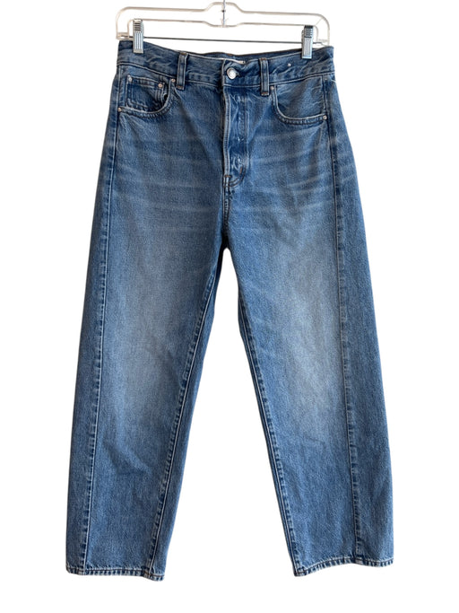 Madewell Size 26 Medium Wash Denim 100% Cotton High Rise 5 Pocket Wide Leg Jeans Medium Wash Denim / 26