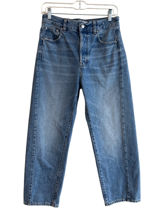 Madewell Size 26 Medium Wash Denim 100% Cotton High Rise 5 Pocket Wide Leg Jeans Medium Wash Denim / 26