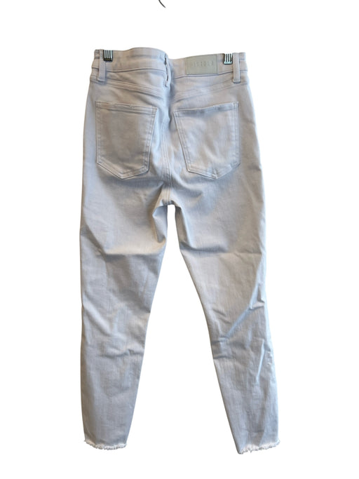 Pistola Size 27 White Cotton Blend High Rise Zip Fly 5 Pocket Skinny Jeans White / 27