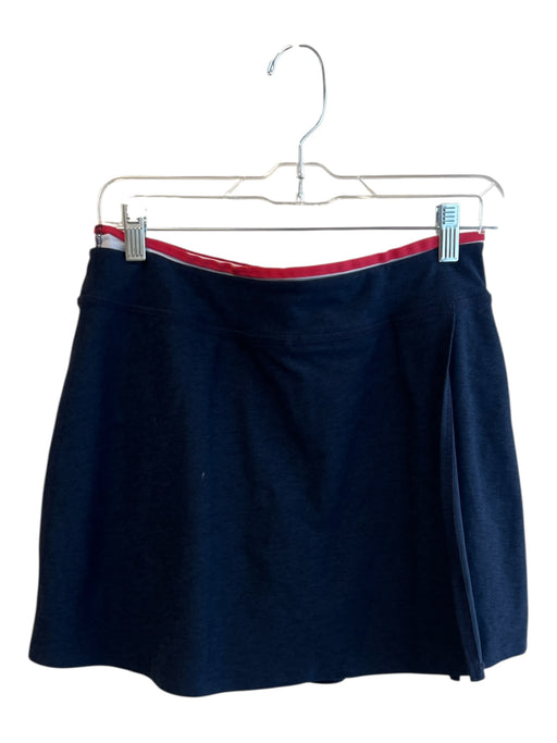 Beyond Yoga Size M Navy Red & White Polyester Blend Elastic Waist Skort Skirt Navy Red & White / M