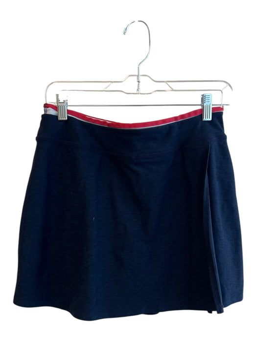 Beyond Yoga Size M Navy Red & White Polyester Blend Elastic Waist Skort Skirt Navy Red & White / M