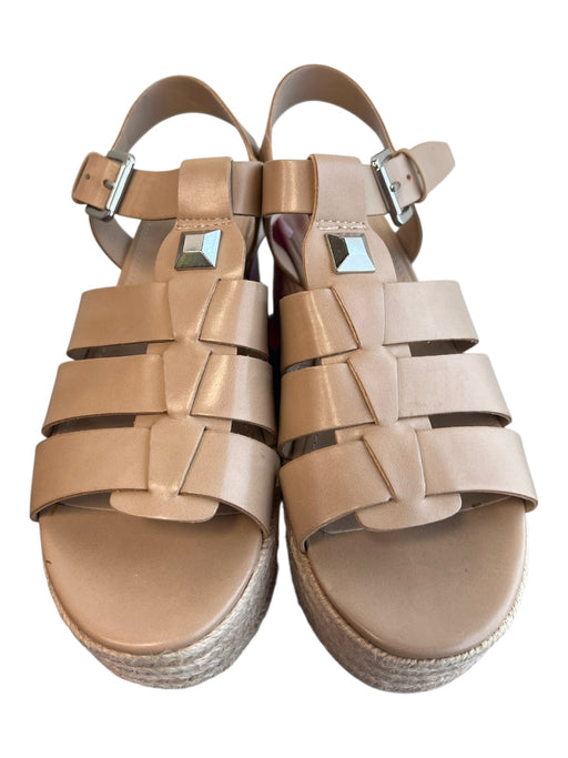 Marc Fisher Shoe Size 6 Brown Manmade Material Open Toe & Heel Strappy Shoes Brown / 6