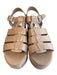 Marc Fisher Shoe Size 6 Brown Manmade Material Open Toe & Heel Strappy Shoes Brown / 6