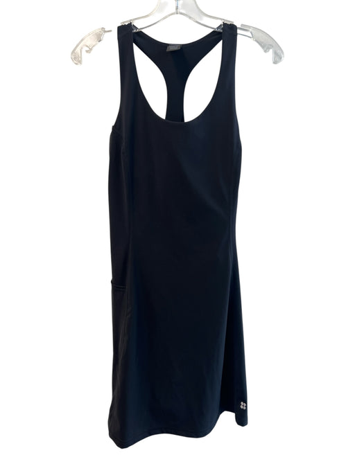Sweaty Betty Size 6 Black Polymide & Elastane Mesh Pockets T Back Dress Black / 6