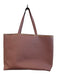 Tiffany & Fred Mauve Pebble Leather Magnetic Snap Top Handles Inside Pocket Bag Mauve / L