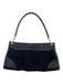 Tod's Black Nylon & Leather Top Handle Zip Close silver hardware Bag Black / S