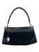 Tod's Black Nylon & Leather Top Handle Zip Close silver hardware Bag Black / S