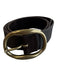 Madewell Espresso Brown Leather Brass Buckle Belts Espresso Brown / S