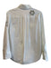Alice + Olivia Size Small White Cotton & Nylon Collared Button Down Top White / Small
