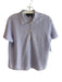 Theory Size Medium Lavendar Linen Blend Short Sleeve Collared 3/4 Button Top Lavendar / Medium