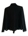 Akris Size 6 Black Cotton & Nylon Semi Sheer Asymetric Zip Collared Jacket Black / 6