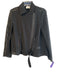 Akris Size 6 Black Cotton & Nylon Semi Sheer Asymetric Zip Collared Jacket Black / 6