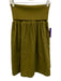 Proenza Schouler White Label Size S Olive Green Cotton Ribbed Knee Length Skirt Olive Green / S