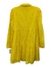 Lilly Pulitzer Size 6 Yellow Cotton Floral Eyelet Long Balloon Sleeve Dress Yellow / 6