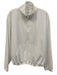 Beyond Yoga Size S White Polyester Blend High Neck 1/2 Zip Athletic Jacket White / S