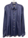 Peter Millar Size L Blue & Purple Cotton Micro Button Up Men's Long Sleeve Shirt Blue & Purple / L