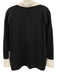 Reiss Size XS Black & White Cotton Long Sleeve Collared V Neck Pullover Top Black & White / XS