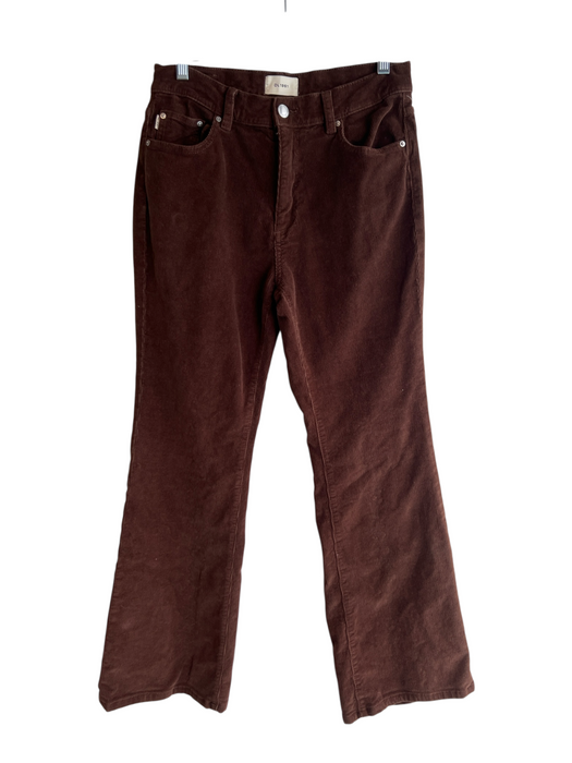 DL1961 Size 27 Brown Cotton Blend High Rise Corduroy Zip Fly Flare Jeans Brown / 27