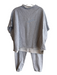 Frank & Eileen Size S Grey Cotton Cap Sleeve seam detail Sweat Set Pant Set Grey / S