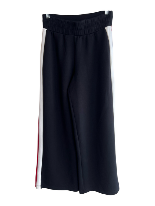 Spanx Size M Black Red & White Polyester Elastic Waist Stripe Detail Sweatpants Black Red & White / M