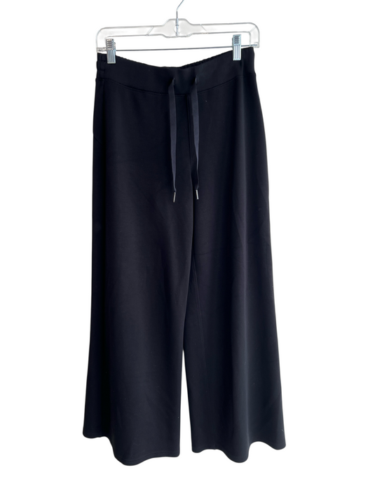 Spanx Size S Black Polyester Elastic & Drawstring Waist solid color Pants Black / S