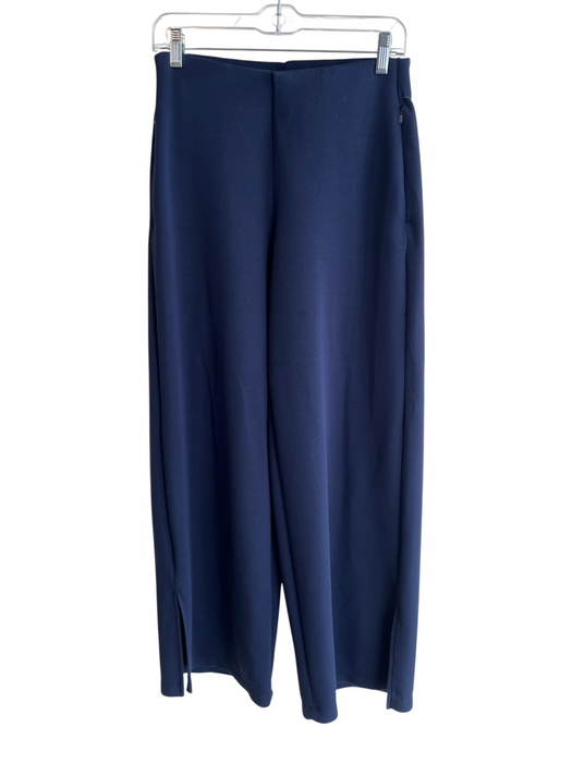 Spanx Size S Navy Blue Polyester Elastic Waist Side Pockets Flat Front Pants Navy Blue / S